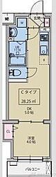 AXIA M-City大阪瑞光 1DKの間取図画像