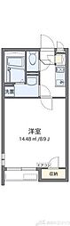 クレイノフェリオ 1Kの間取図画像