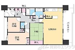 ソフィア千里丘ブライトスクエア 3LDKの間取図画像