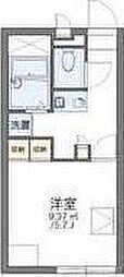 レオパレスWestBells 1Kの間取図画像