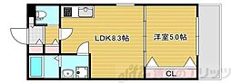 セレニティ豊川I 1LDKの間取図画像