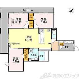 La Grand Suito 3LDKの間取図画像