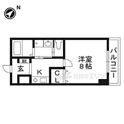 グリーンハイツ豊川2 1Kの間取図画像