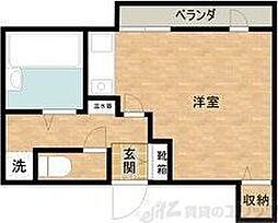 シャトーノール 1Kの間取図画像