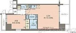 プレジオ江坂ROUGE 1LDKの間取図画像