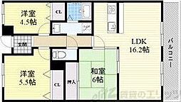コアロード千里 3LDKの間取図画像