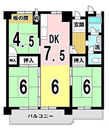 間取図画像 3LDK