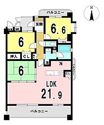 間取図画像 3LDK