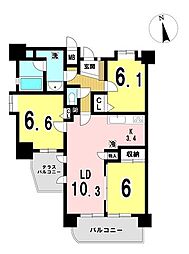 間取図画像 3LDK