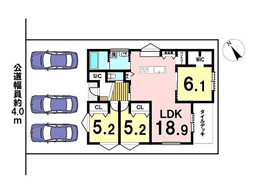 間取り 四日市市松寺2丁目　新築一戸建て