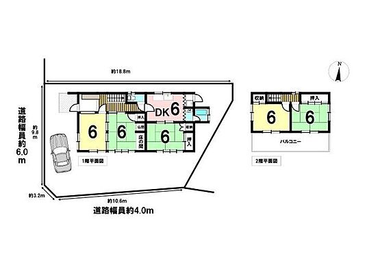 間取り 四日市市大字泊村 中古一戸建て
