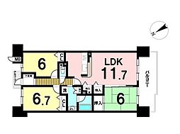 間取図画像 3LDK
