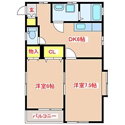 prosper.M 2DKの間取図画像