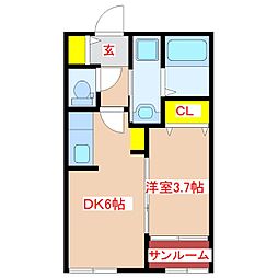 間取図画像 1DK