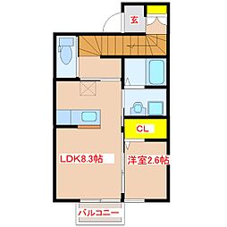 間取図画像 1LDK