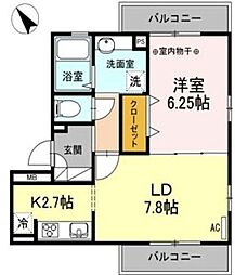 間取図画像 1LDK