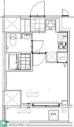 GENOVIA草加 1Kの間取図画像