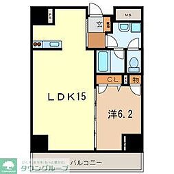 旭ビルサンライズレジデンス 1LDKの間取図画像