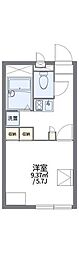 レオパレスルミエール 1Kの間取図画像