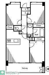 アーバンキャッスル梅島 3LDKの間取図画像