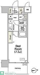 ソライエアイル草加 1Kの間取図画像