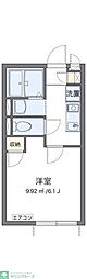 伊興レジデンスA 1Kの間取図画像