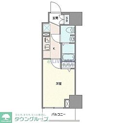 GENOVIA草加 1Kの間取図画像