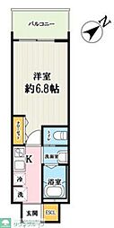 (仮称)キャメル草加谷塚2丁目A棟 1Kの間取図画像