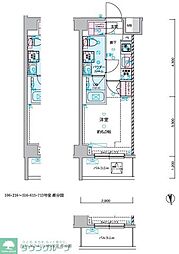 GENOVIA谷塚 1Kの間取図画像