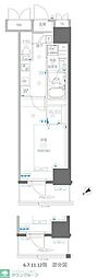 アルファレジデンシア南千住 1Kの間取図画像