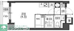 S-RESIDENCE東日暮里 ワンルームの間取図画像