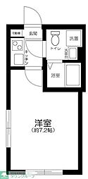 コートカリーナ竹ノ塚 1Kの間取図画像
