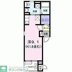 ベル・グランデ ワンルームの間取図画像