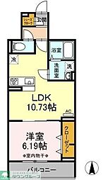 アルトテラ 1LDKの間取図画像