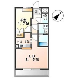 チュラ・ハウス2 1LDKの間取図画像