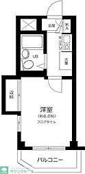 藤マンション 1Kの間取図画像