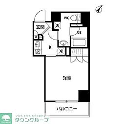 ボンナチュール入谷 1Kの間取図画像