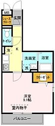 カーサ・セレーノ 1Kの間取図画像