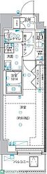 ユリカロゼ五反野III 2階1Kの間取り