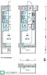 GENOVIA谷塚 1階1Kの間取り