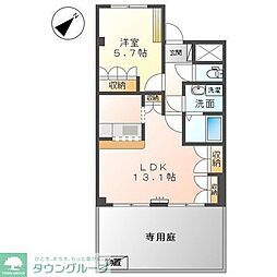 ストロベリー 1LDKの間取図画像