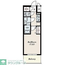 S-RESIDENCE豊国通 1Kの間取図画像
