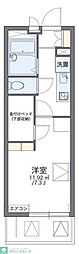レオパレスクレストール35 1Kの間取図画像