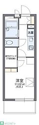 レオパレスメトロ六番町 1Kの間取図画像