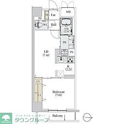 カスタリア新栄2 1LDKの間取図画像