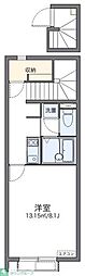 レオネクスト桜霞 1Kの間取図画像
