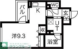 名古屋市営鶴舞線 鶴舞駅 徒歩6分の賃貸マンション 5階1Kの間取り
