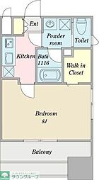 SDCourtKanayama 1Kの間取図画像