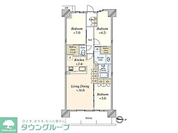 パークホームズLaLa名古屋みなとアクルスシーズンズ 3LDKの間取図画像