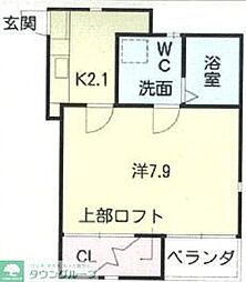 アクシス名城East 1Kの間取図画像